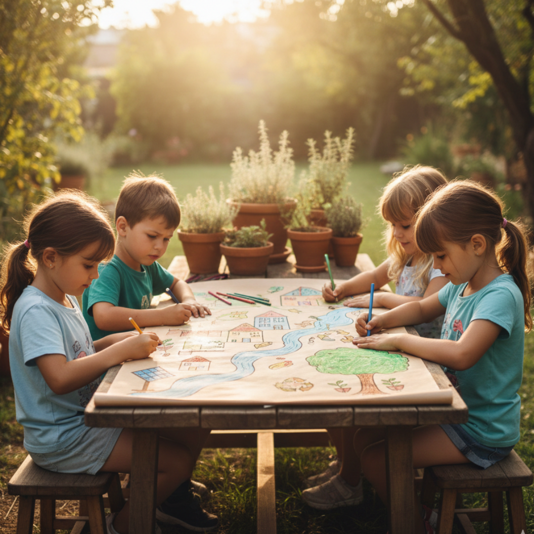 Eco-resiliencia en la infancia: Guía para padres sobre cómo hablar de crisis climática sin generar trauma