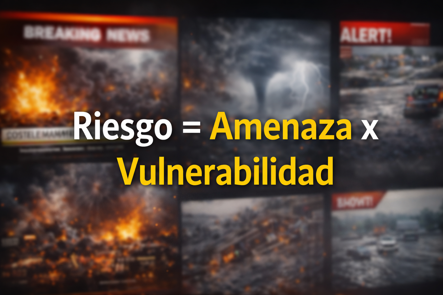 Riesgo = Amenaza x Vulnerabilidad
